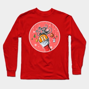 Bitcoin, merry Christmas Long Sleeve T-Shirt